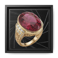Noir Ruby Statement Canvas