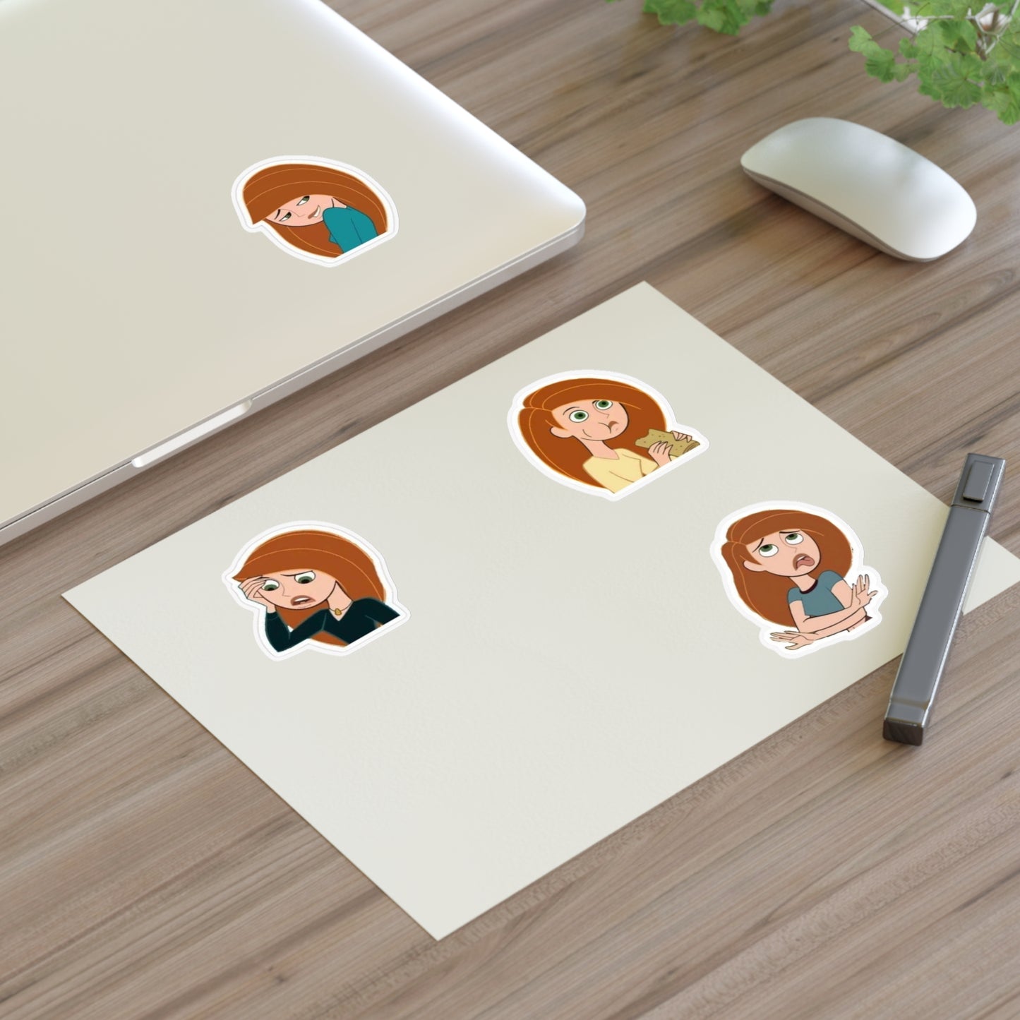 Retro Adventure Girl Sticker Sheet
