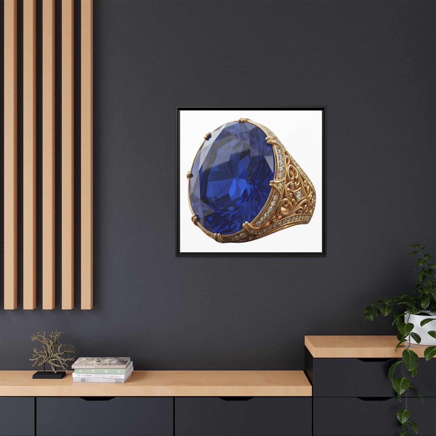 Blue Sapphire Signet Canvas Print