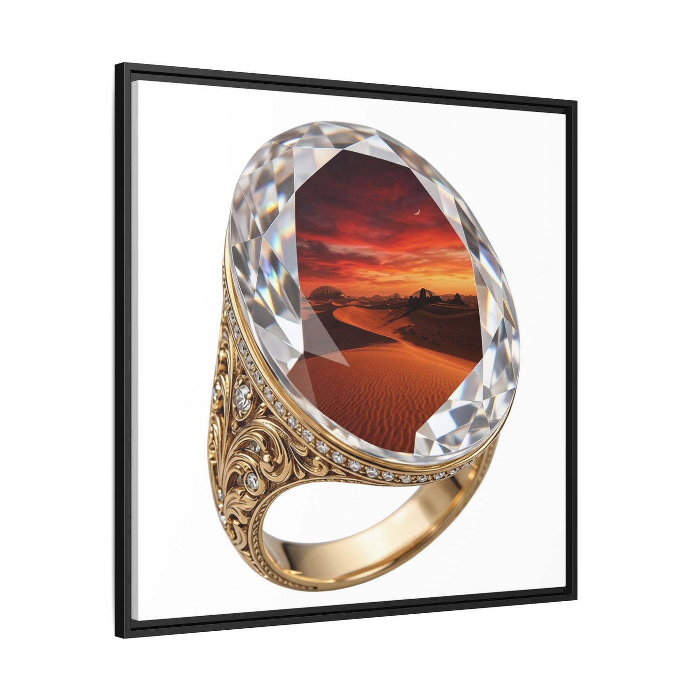Crimson Horizon Signet Canvas