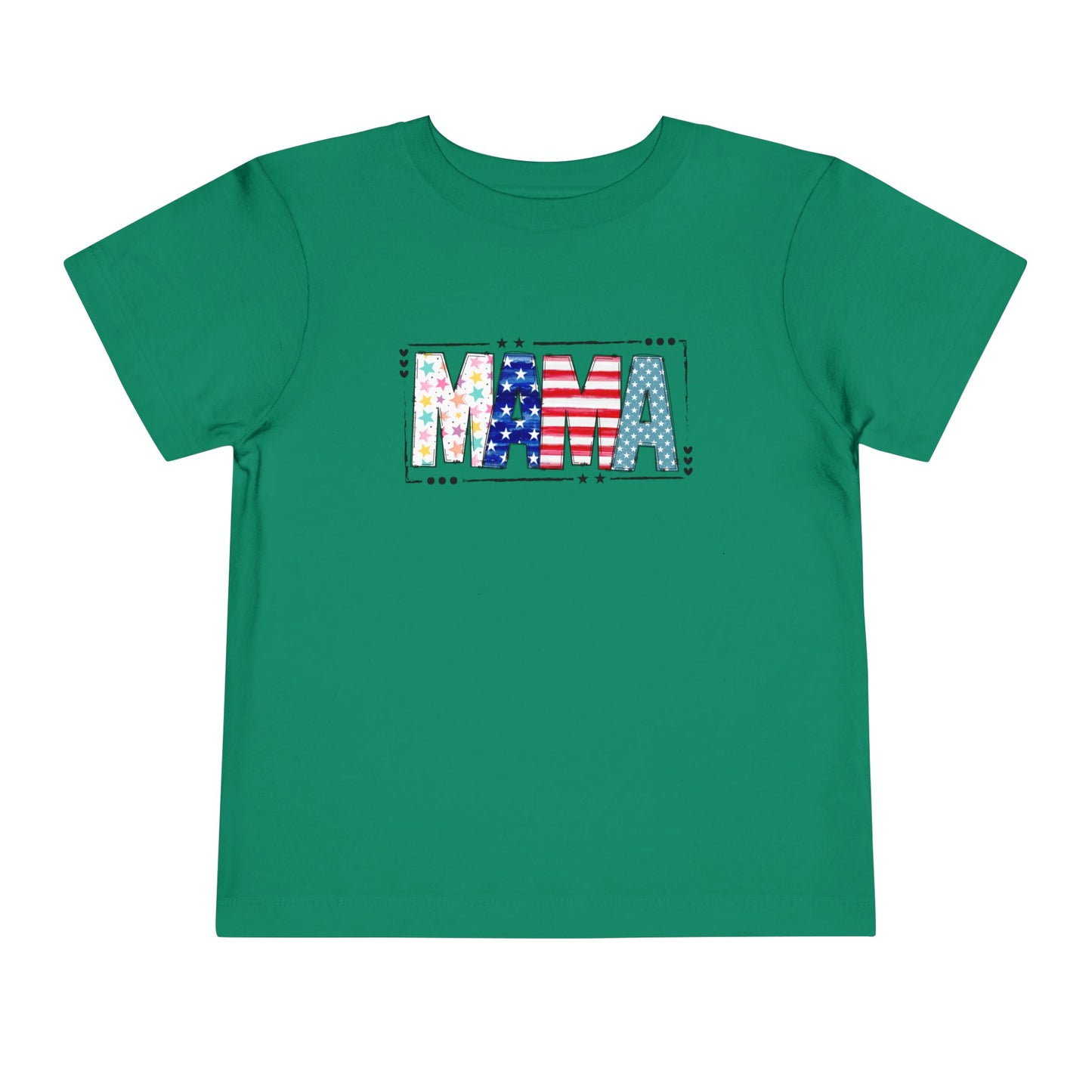 Toddler MAMA Patchwork Stars & Stripes T-Shirt