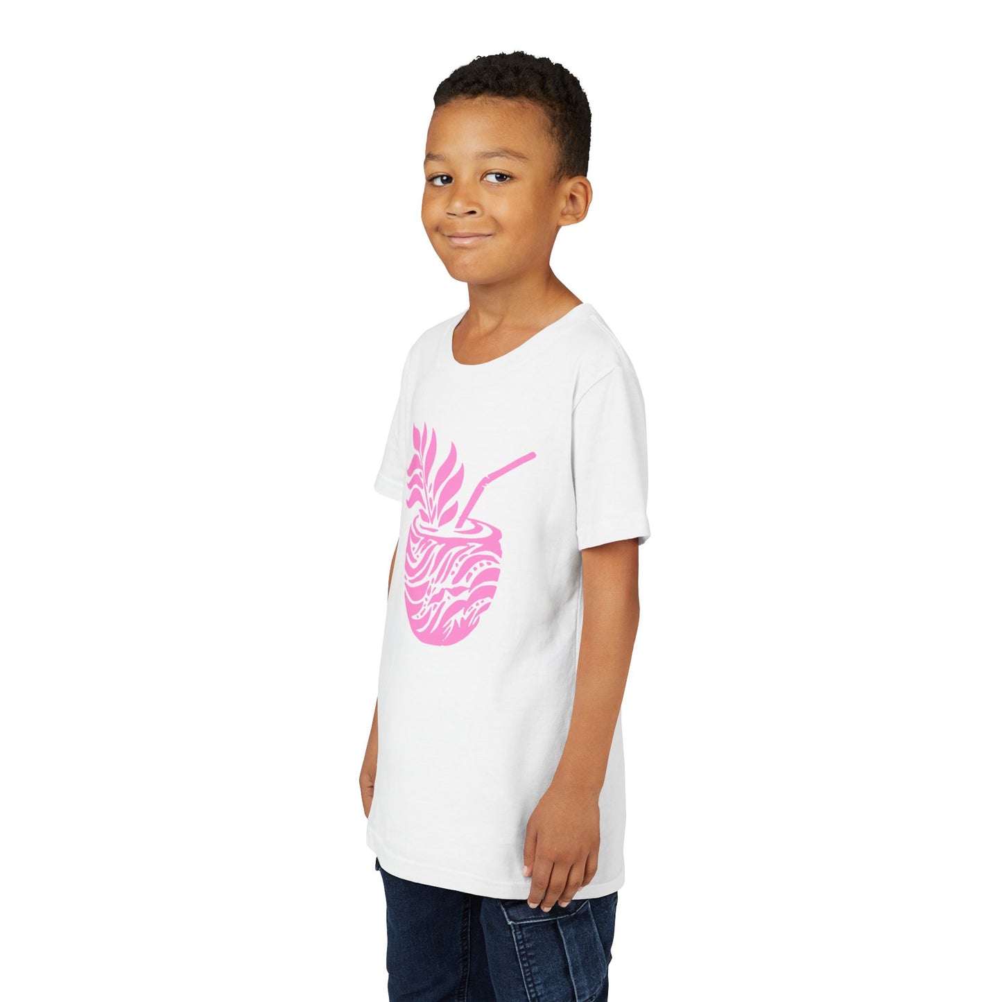 Youth Pink Aloha Drink Tee