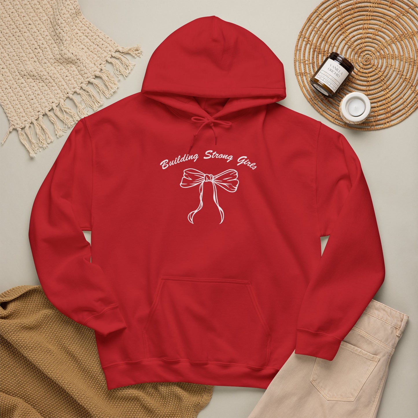 Building Strong Girls Ribbon Hoodie