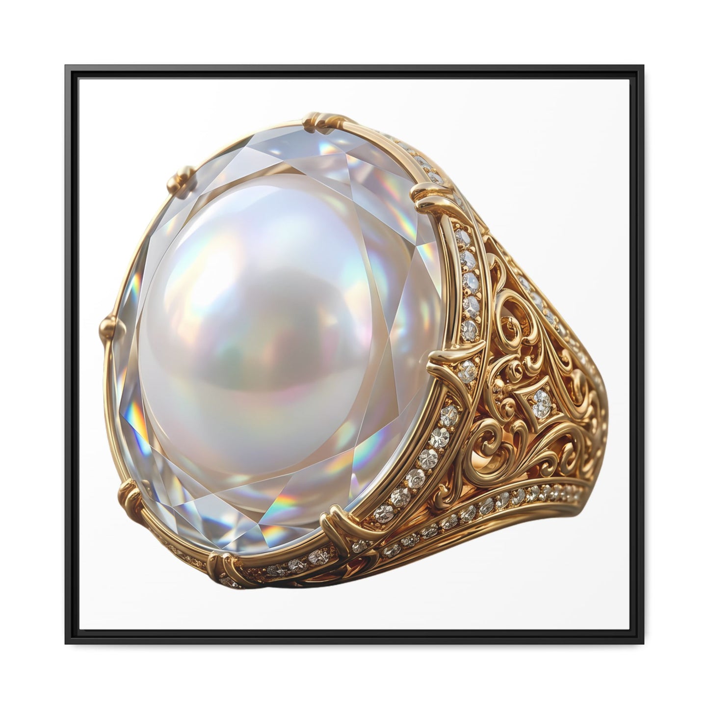 Luminous Pearl Signet Canvas Print