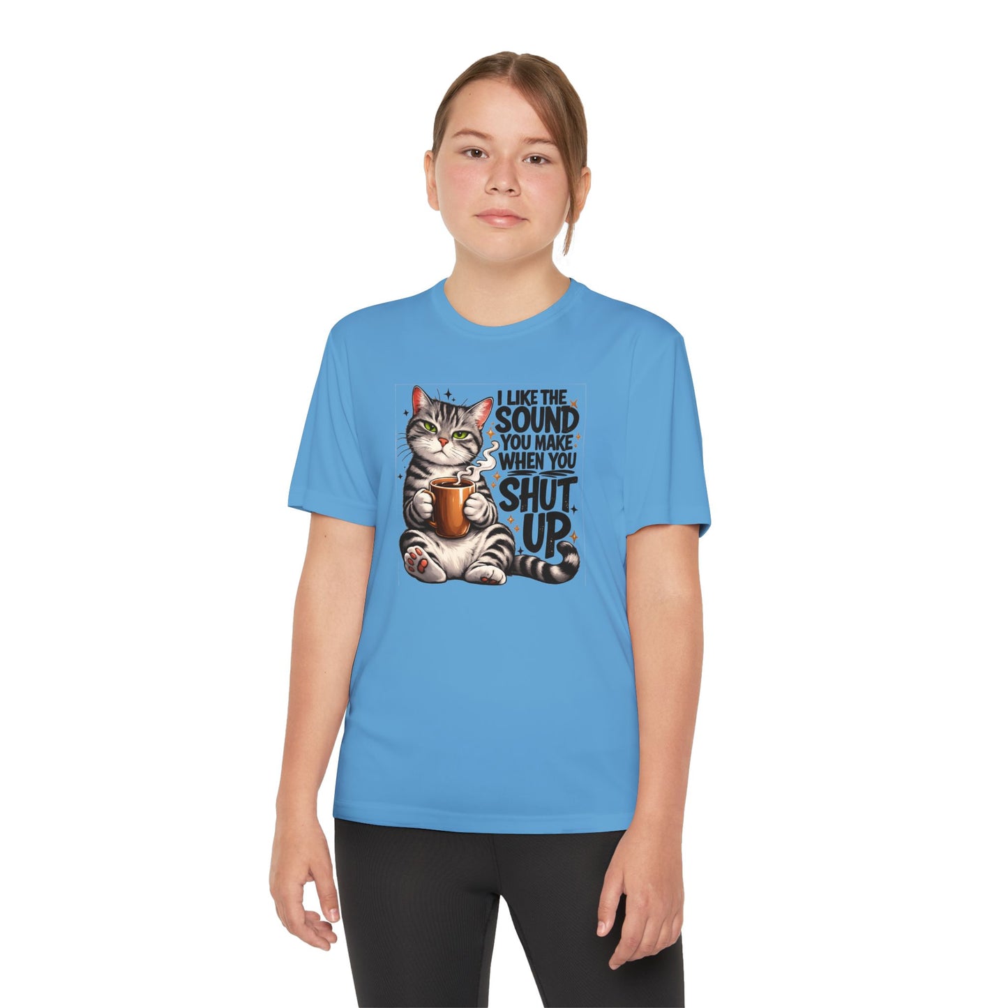Youth Sarcastic Cat Graphic Tee
