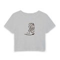 Western Cowboy Boot Crop Tee