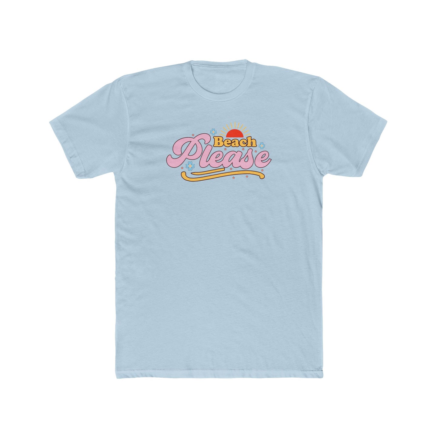 Beach Please Retro Sunset Tee