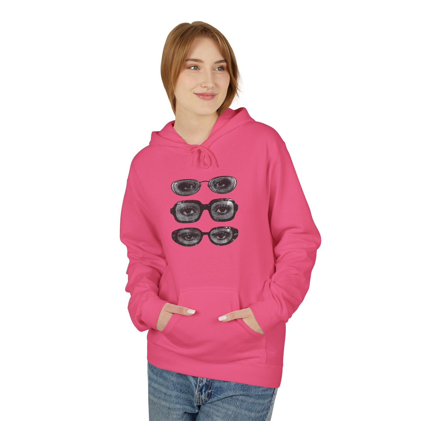 Quiet Gaze Graphic Hoodie