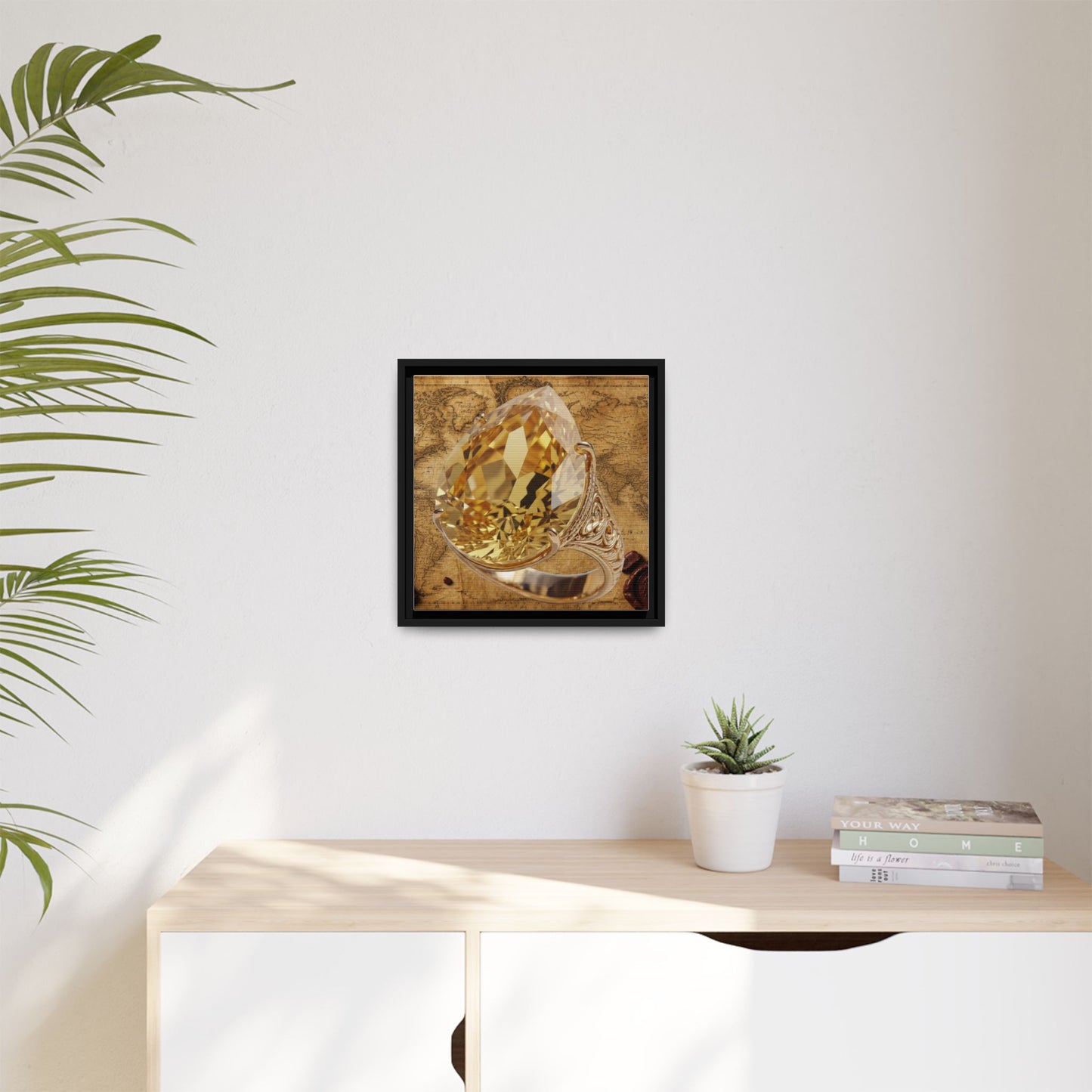 Antiquarian Ring Framed Canvas