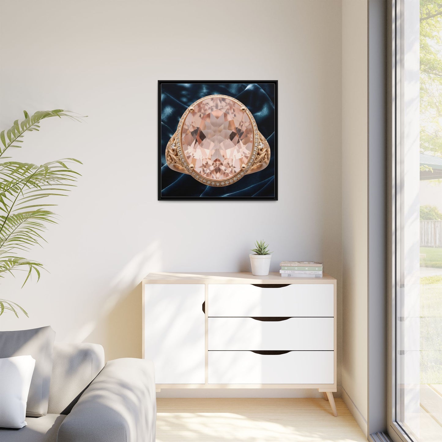 Morganite Velvet Glow Canvas
