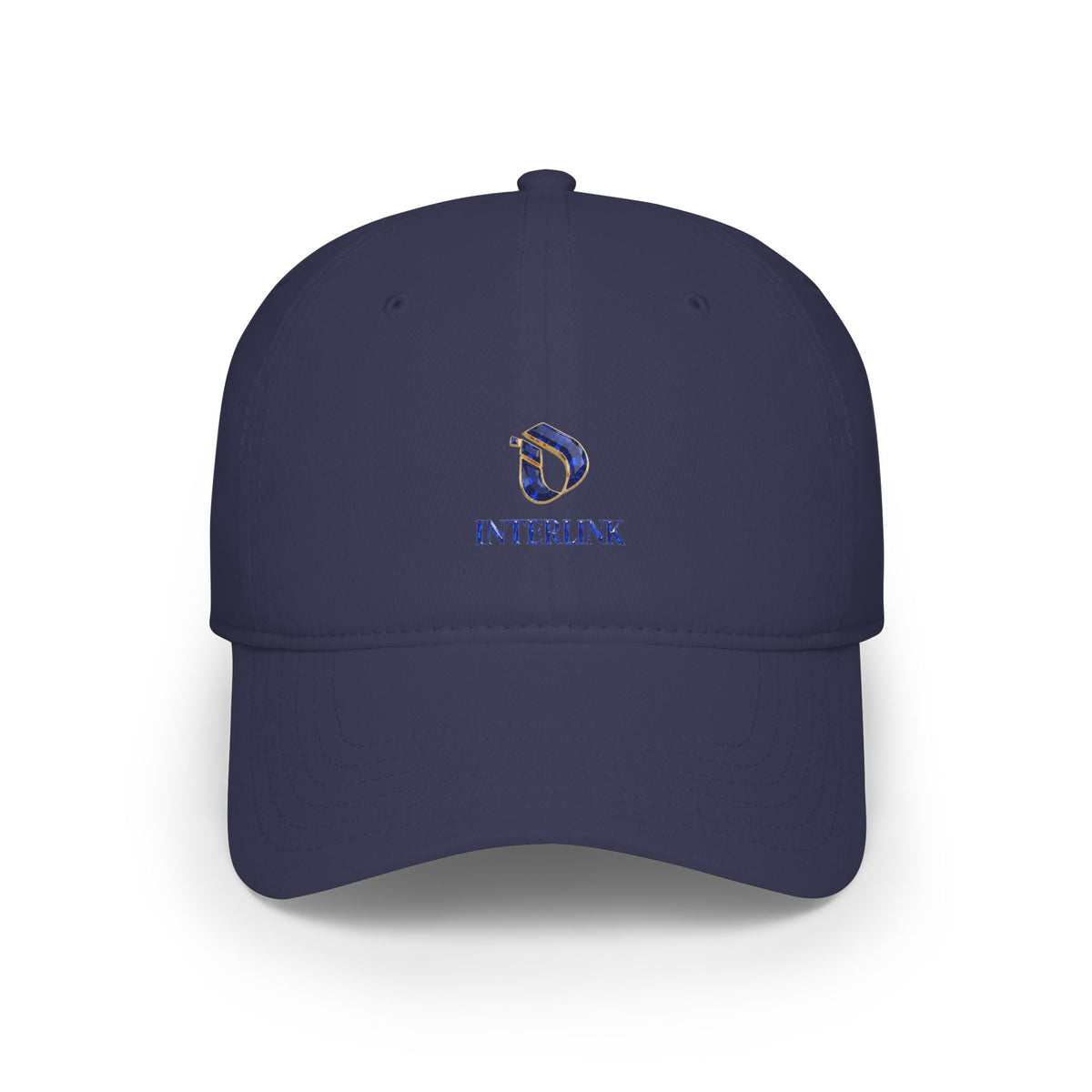 Gem-Cut Sapphire Interlink Cotton Twill Cap