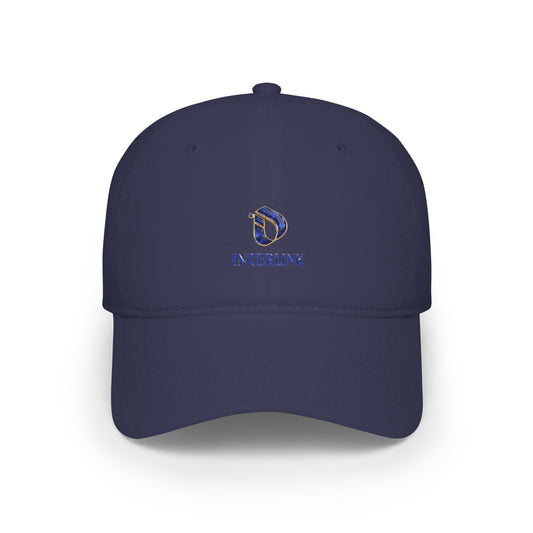 Gem-Cut Sapphire Interlink Cotton Twill Cap