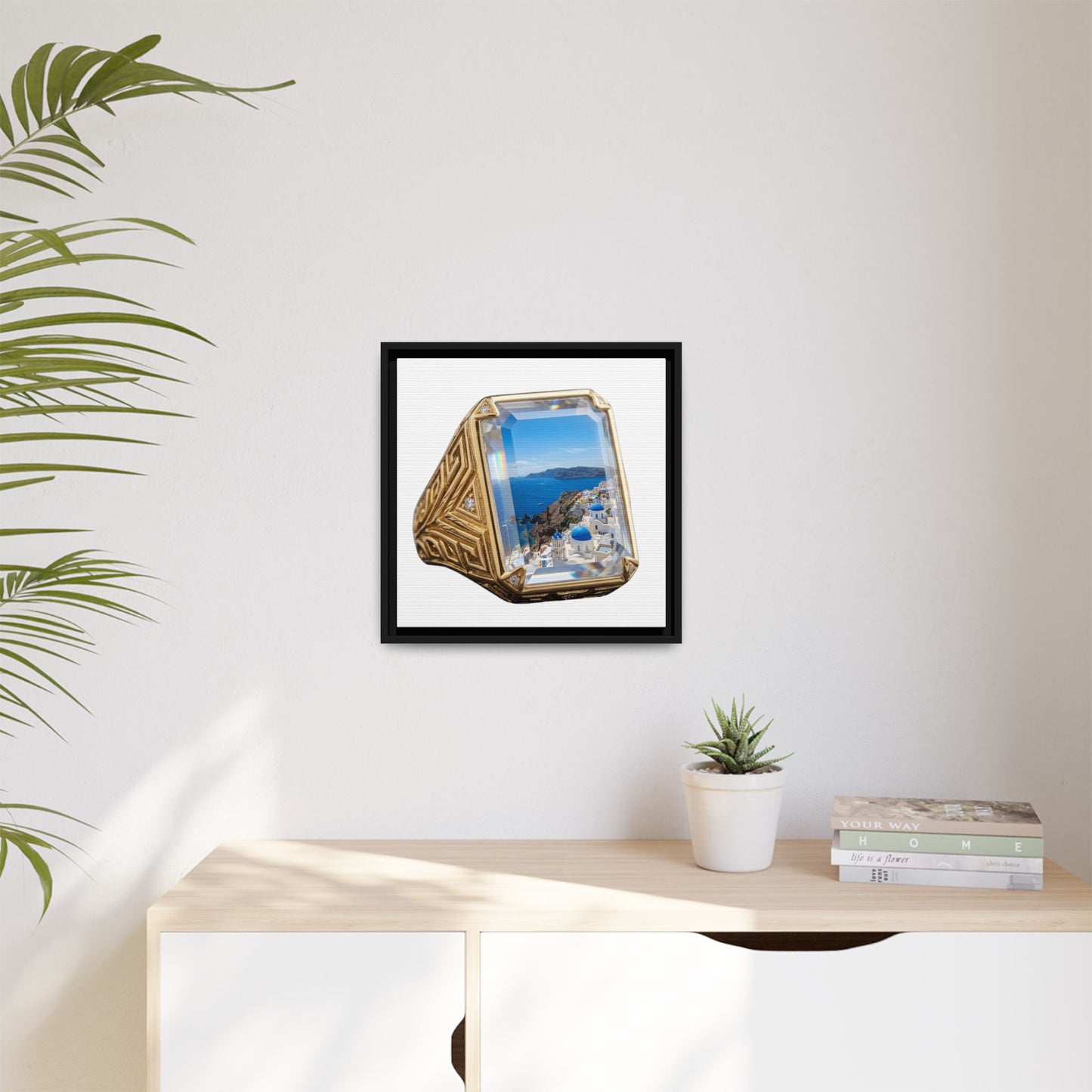 Azure Coastal Signet Canvas