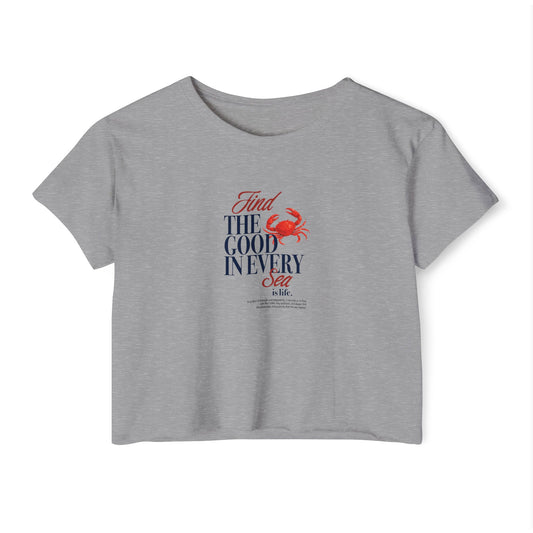 Good in Every Sea Crab Boxy Tee