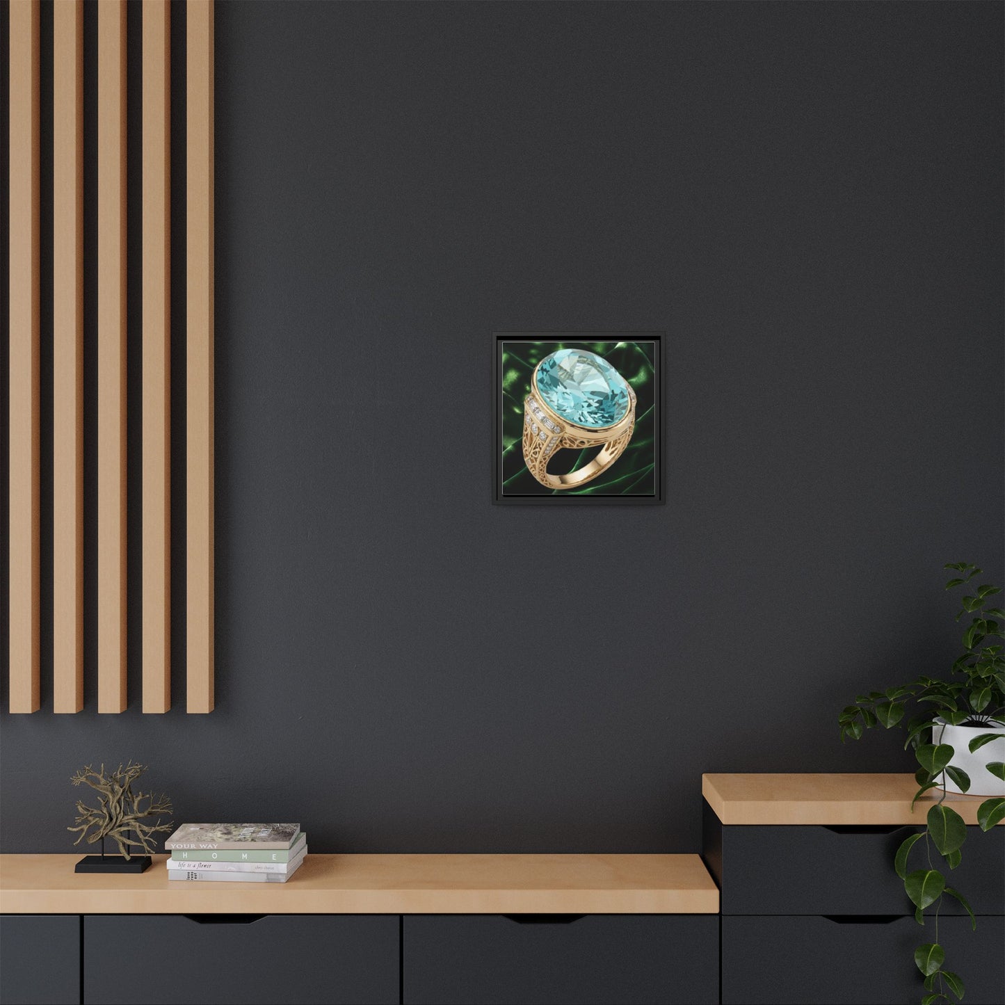 Aquamarine Lumina Ring Canvas