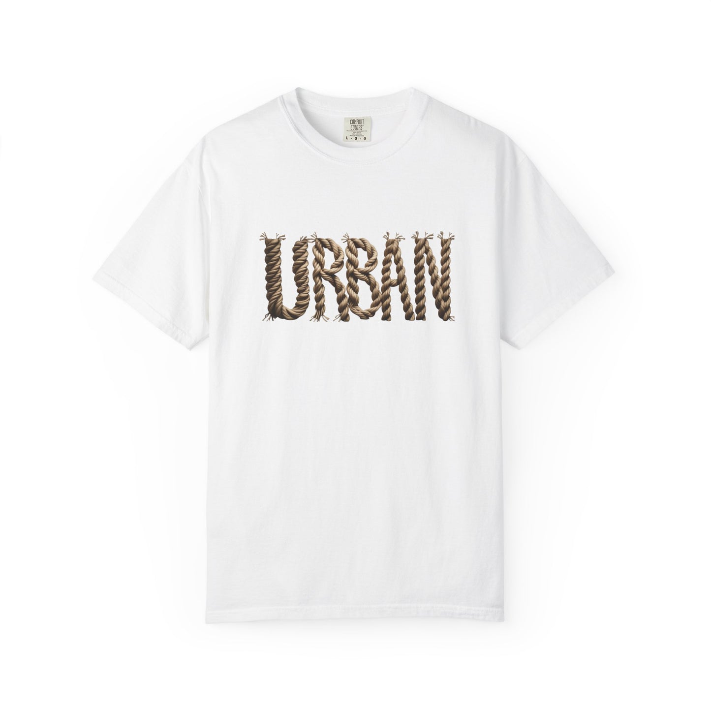 URBAN Woven-Letter Men’s Cotton Tee