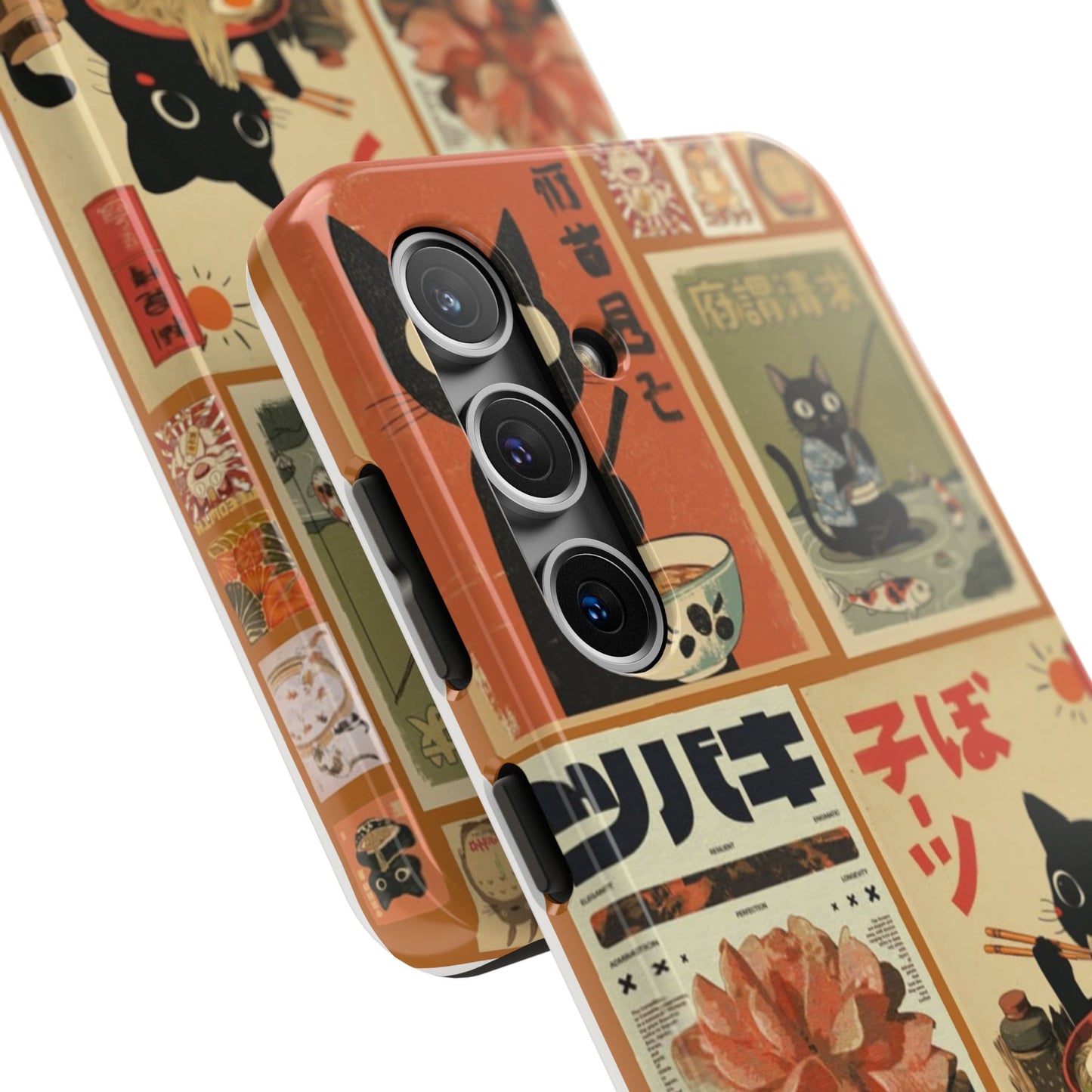 Retro Cat Collage Samsung Phone Case
