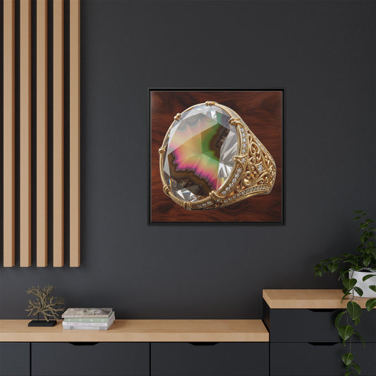 Zultanite Facet Portrait Canvas