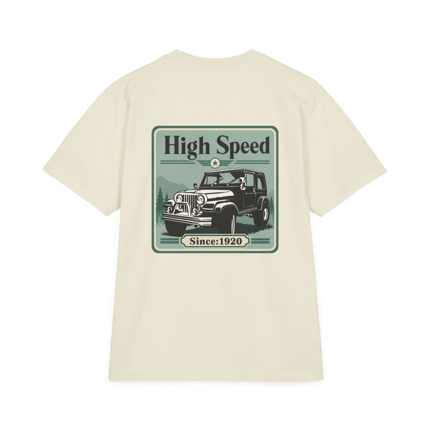 High Speed Vintage 4x4 Graphic Drop-Shoulder T-Shirt