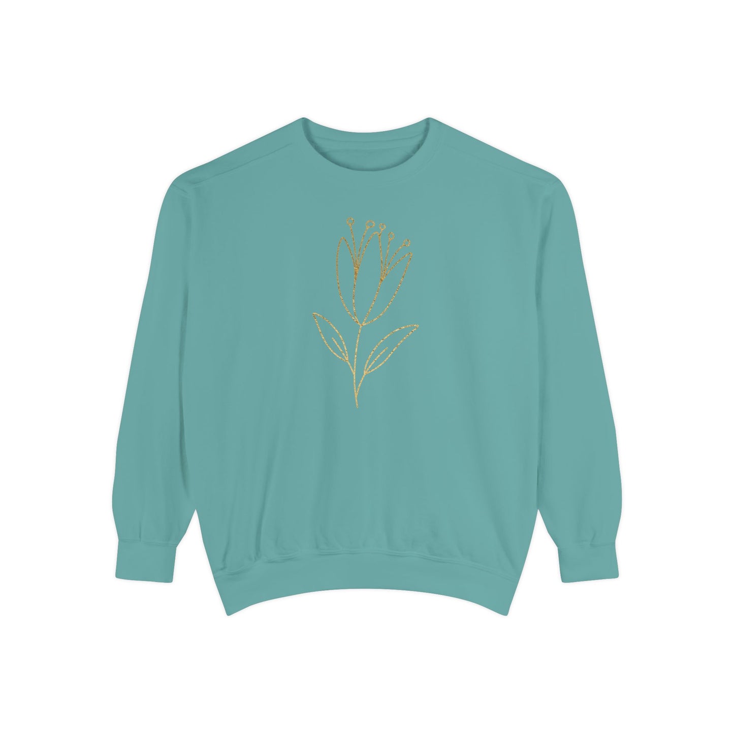 Floral Line Art Sweatshirt