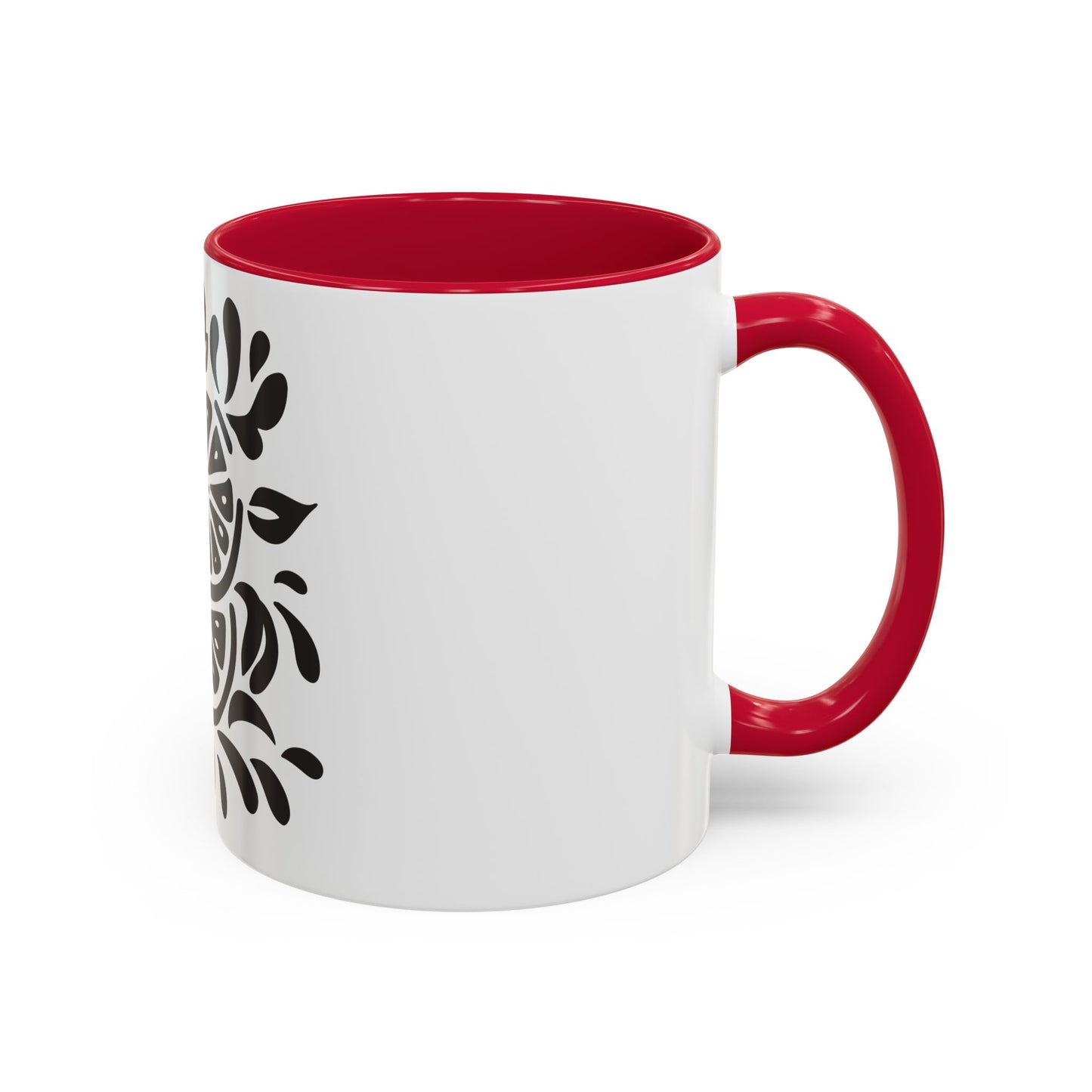 Monochrome Citrus Accent Mug