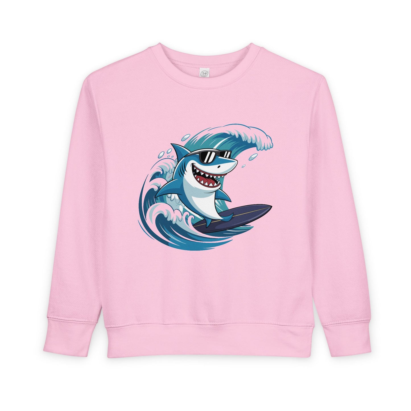 Surfing Shark Toddler Crewneck Sweatshirt