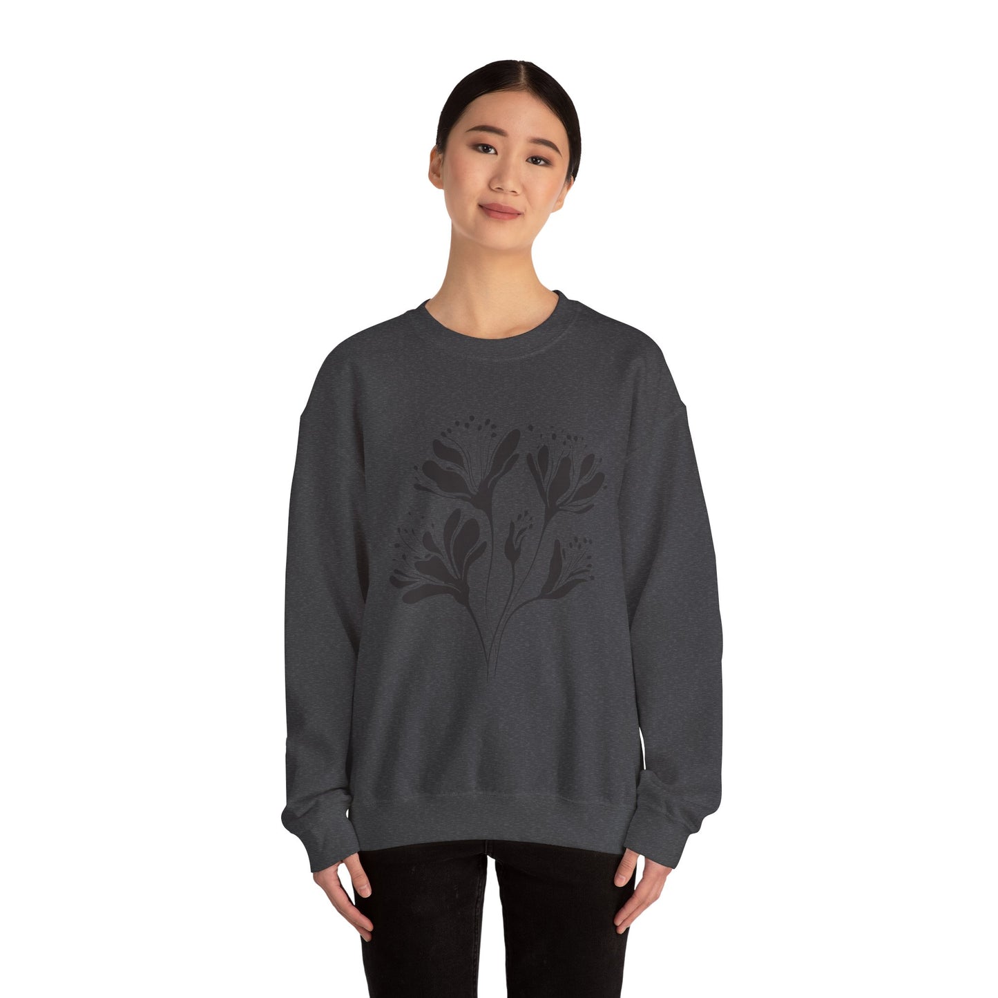 Minimal Floral Line Art Sweatshirt