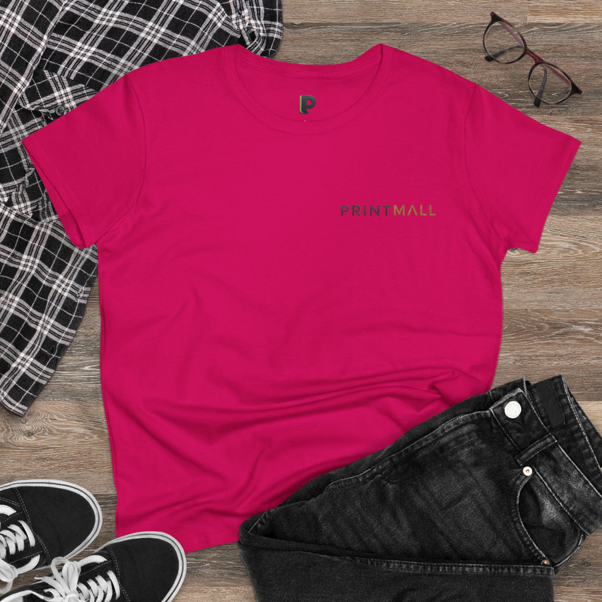 Koi & Lily Pad Ink Wash Back Print Women’s Tee