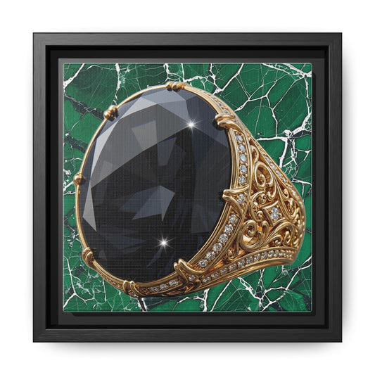 Black Diamond Mosaic Canvas
