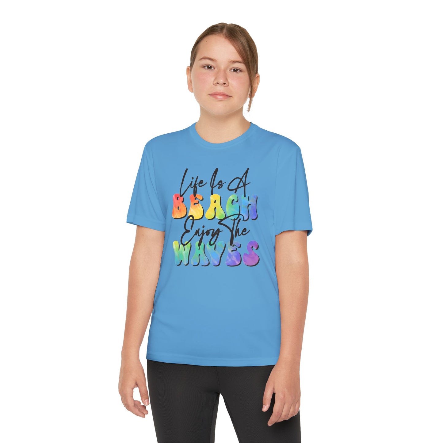Youth Beach Waves Graphic Tee