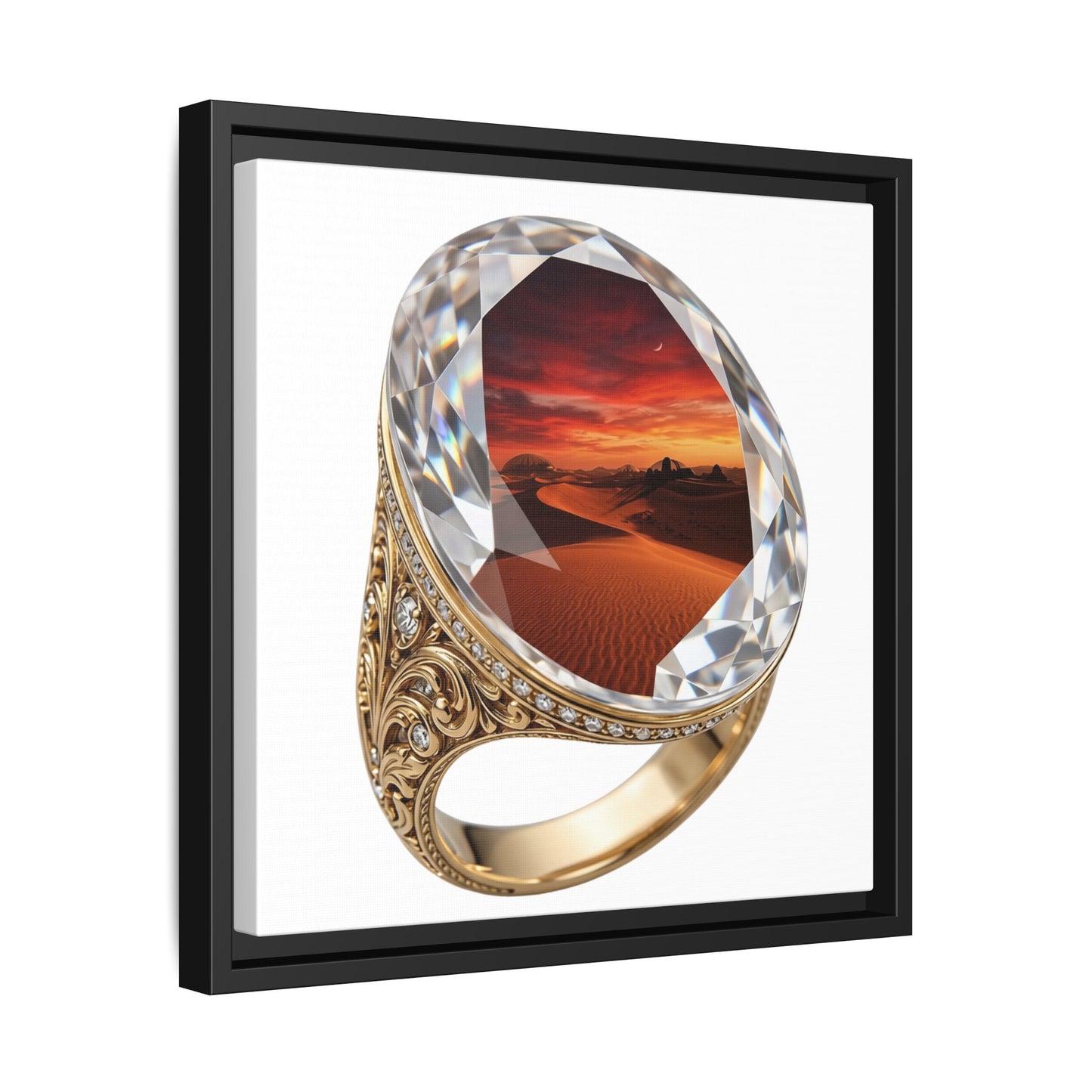 Crimson Horizon Signet Canvas
