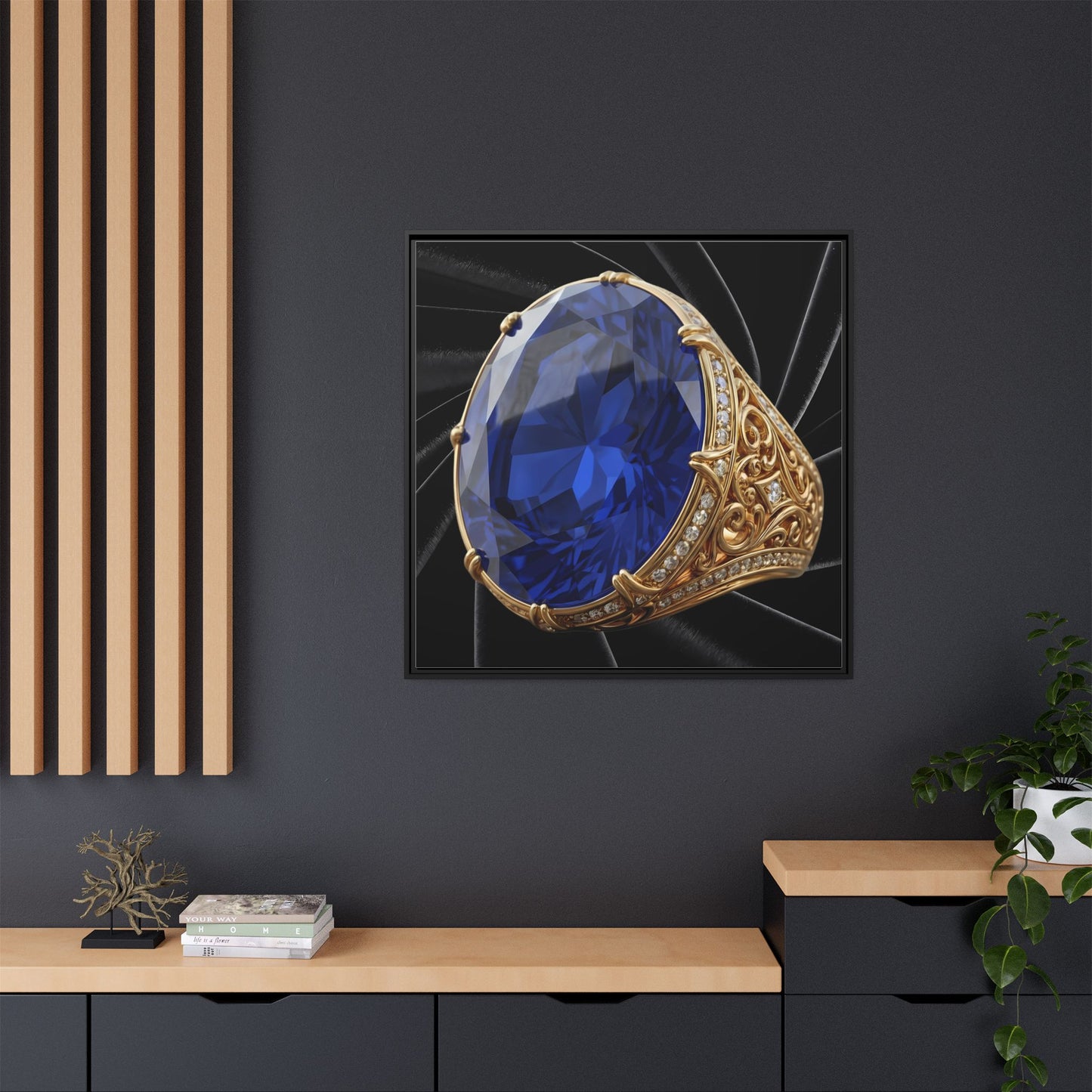 Royal Sapphire Jewel Canvas