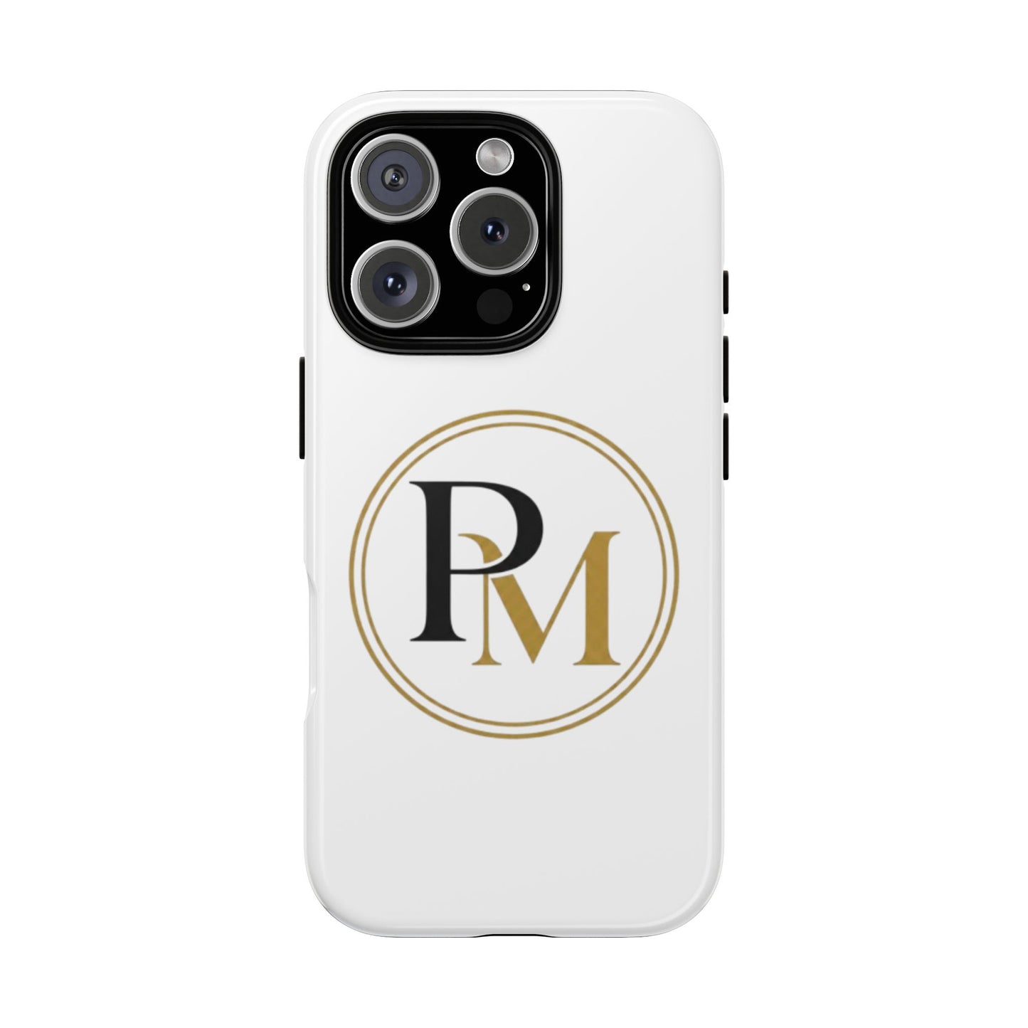 PM Monogram Apple Phone Case
