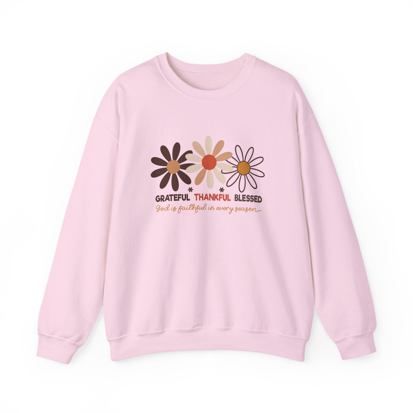Grateful Thankful Blessed Women's Crewneck Sweatshirt