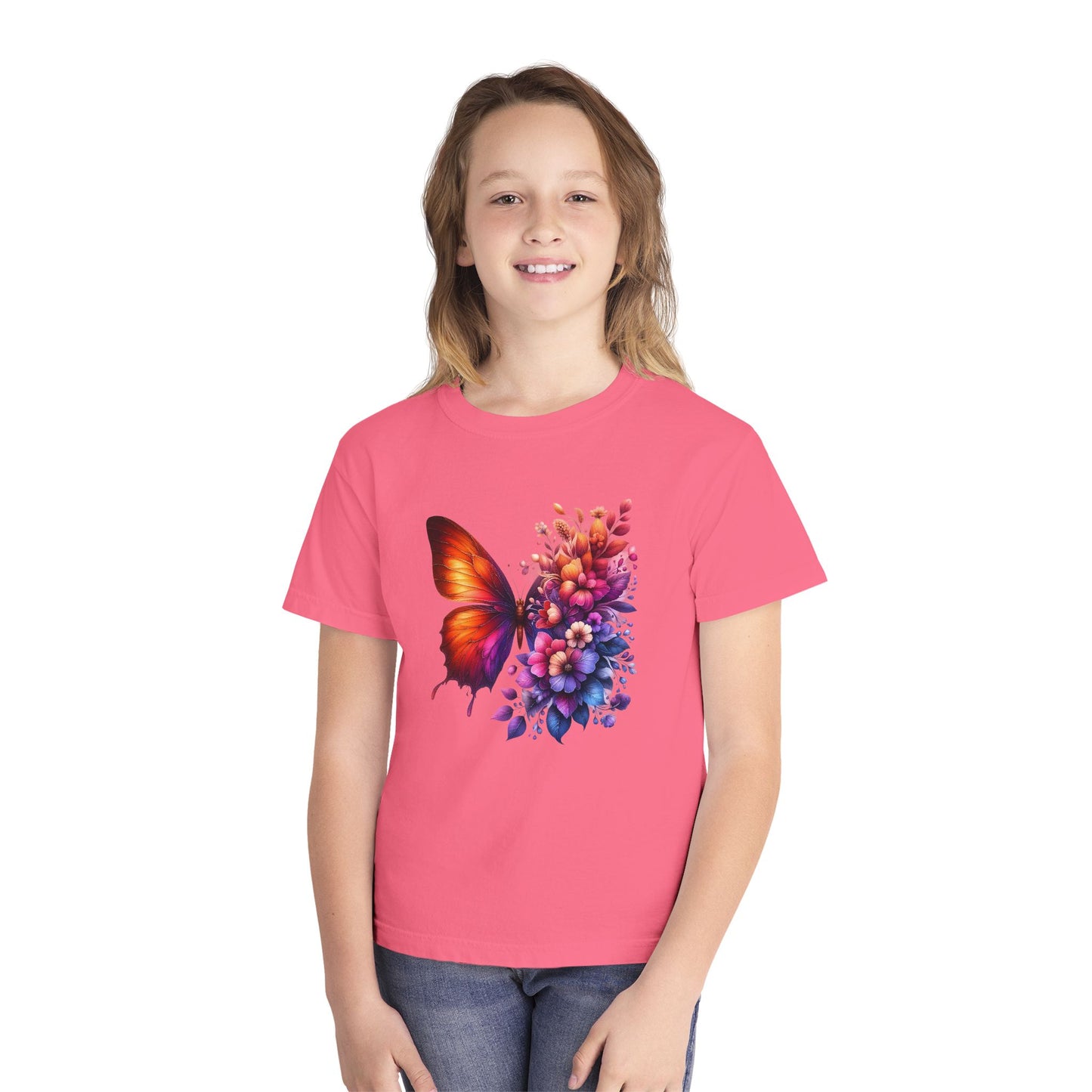 Butterfly Floral Youth T-Shirt