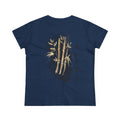 Golden Bamboo Ink Brush Back Print Women’s Tee