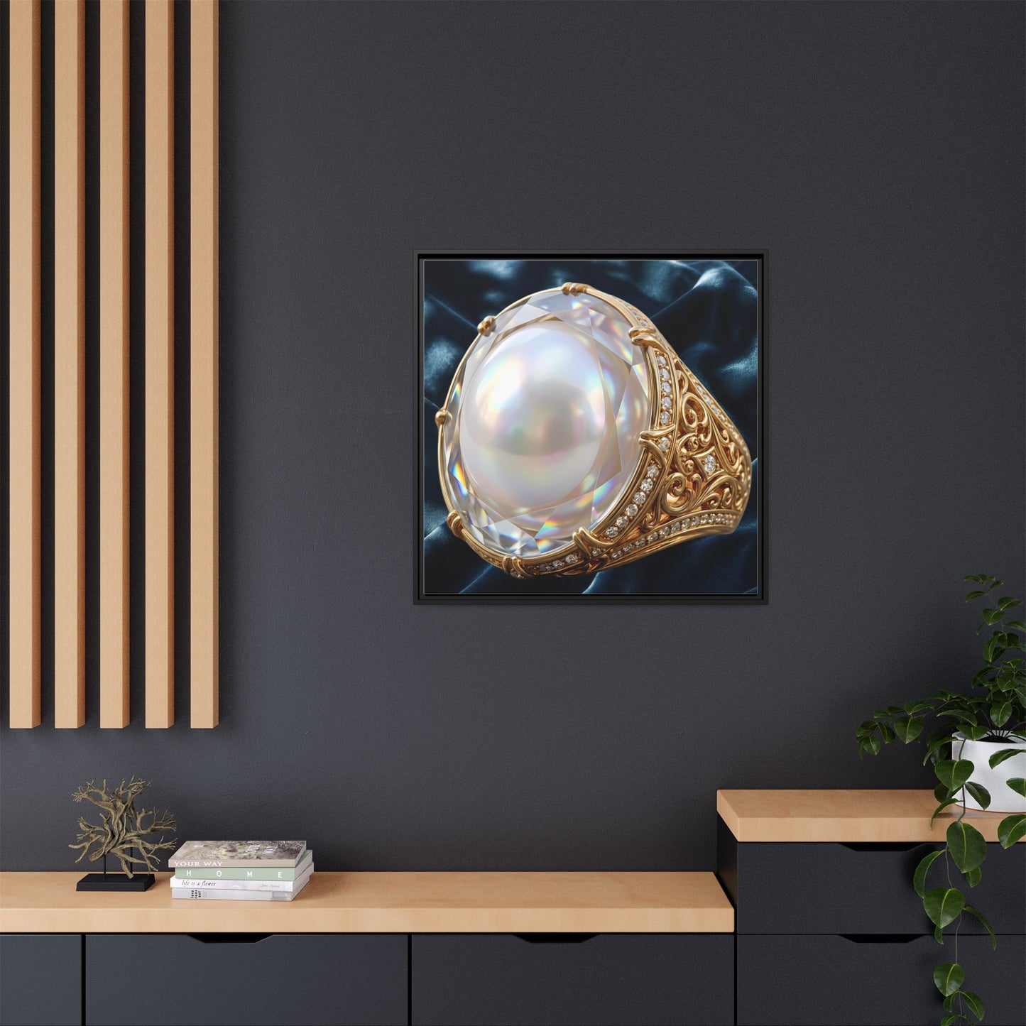 Luminous Pearl Ring Canvas