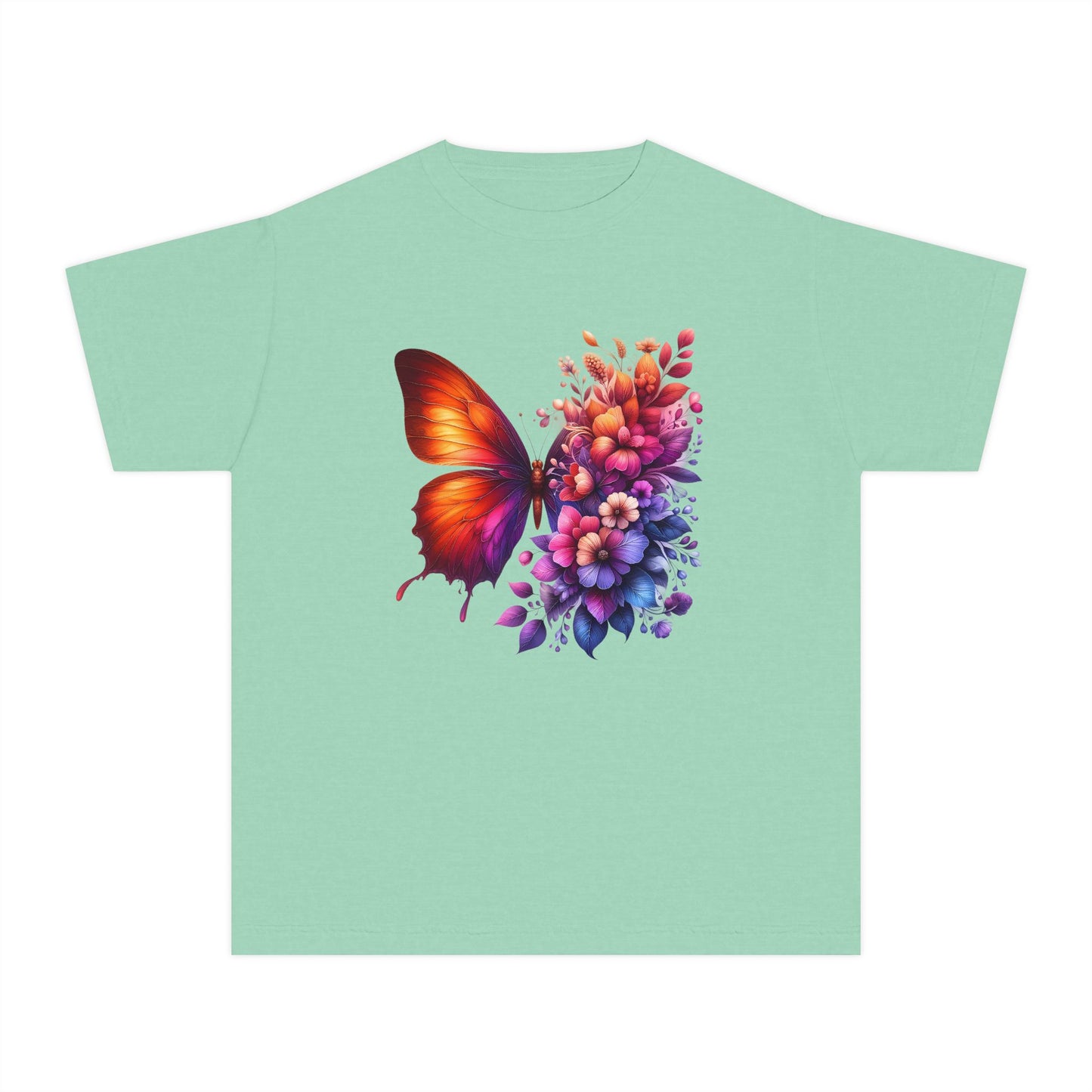 Butterfly Floral Youth T-Shirt