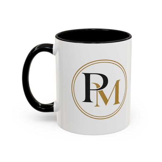 Black Gold PM Initial Accent Mug