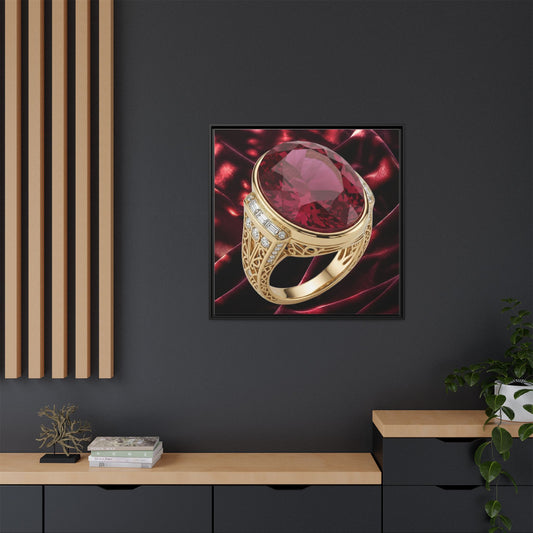 Bordeaux Ruby Velvet Canvas