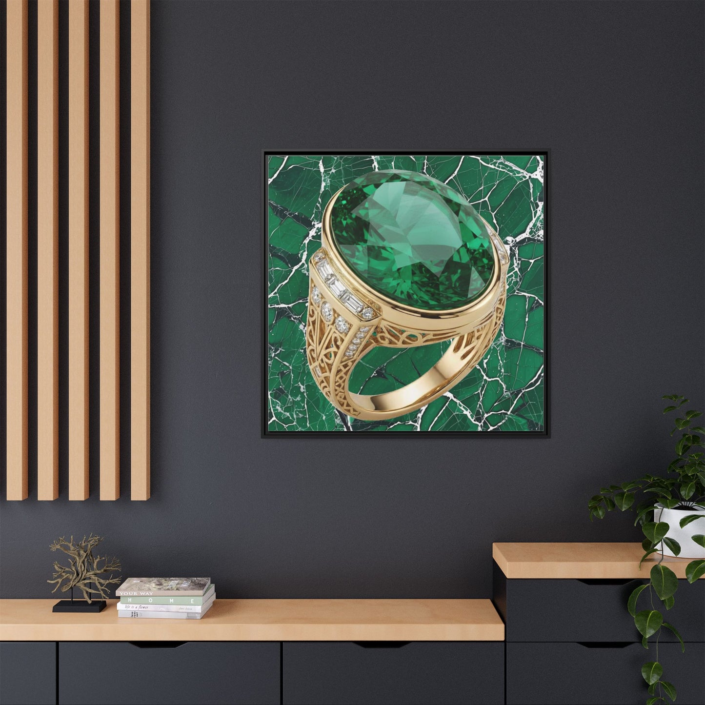 Verdant Emerald Ring Canvas
