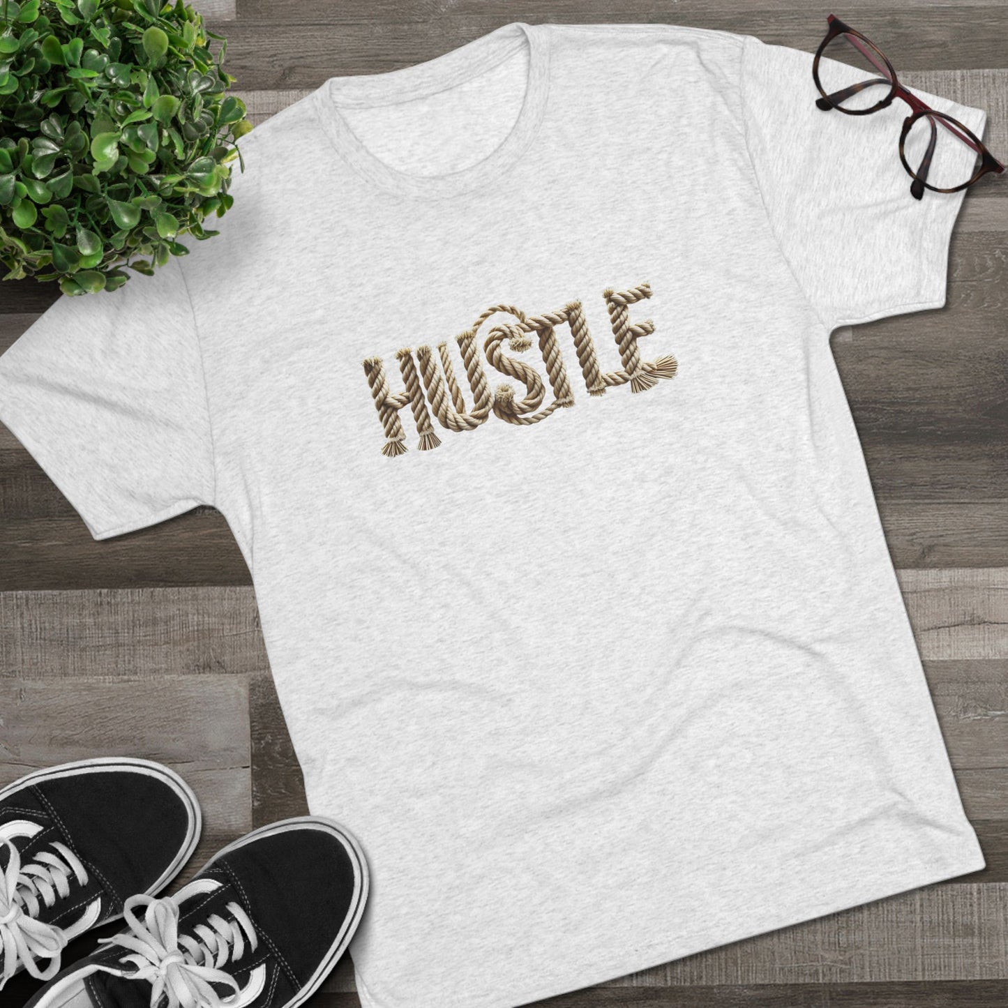 Hustle Rope Typography Men’s Tee