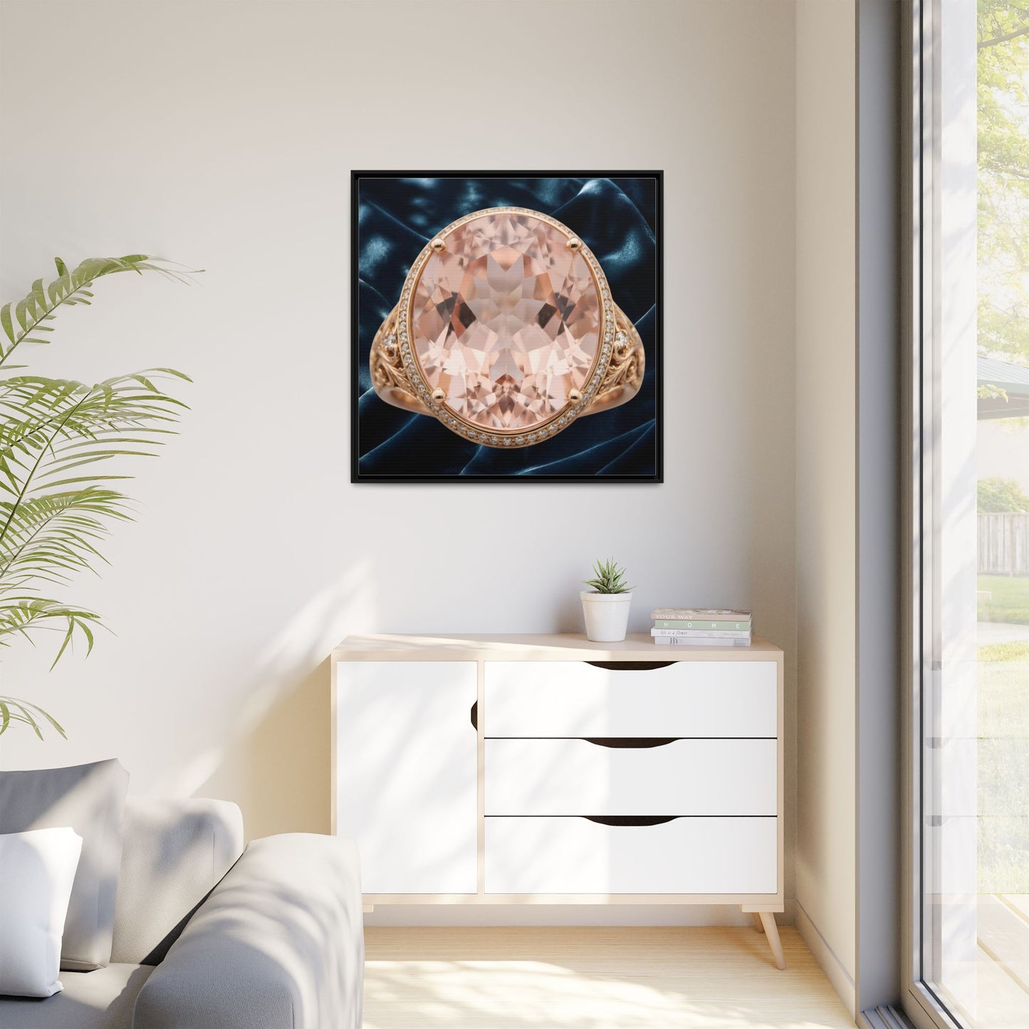 Morganite Velvet Glow Canvas
