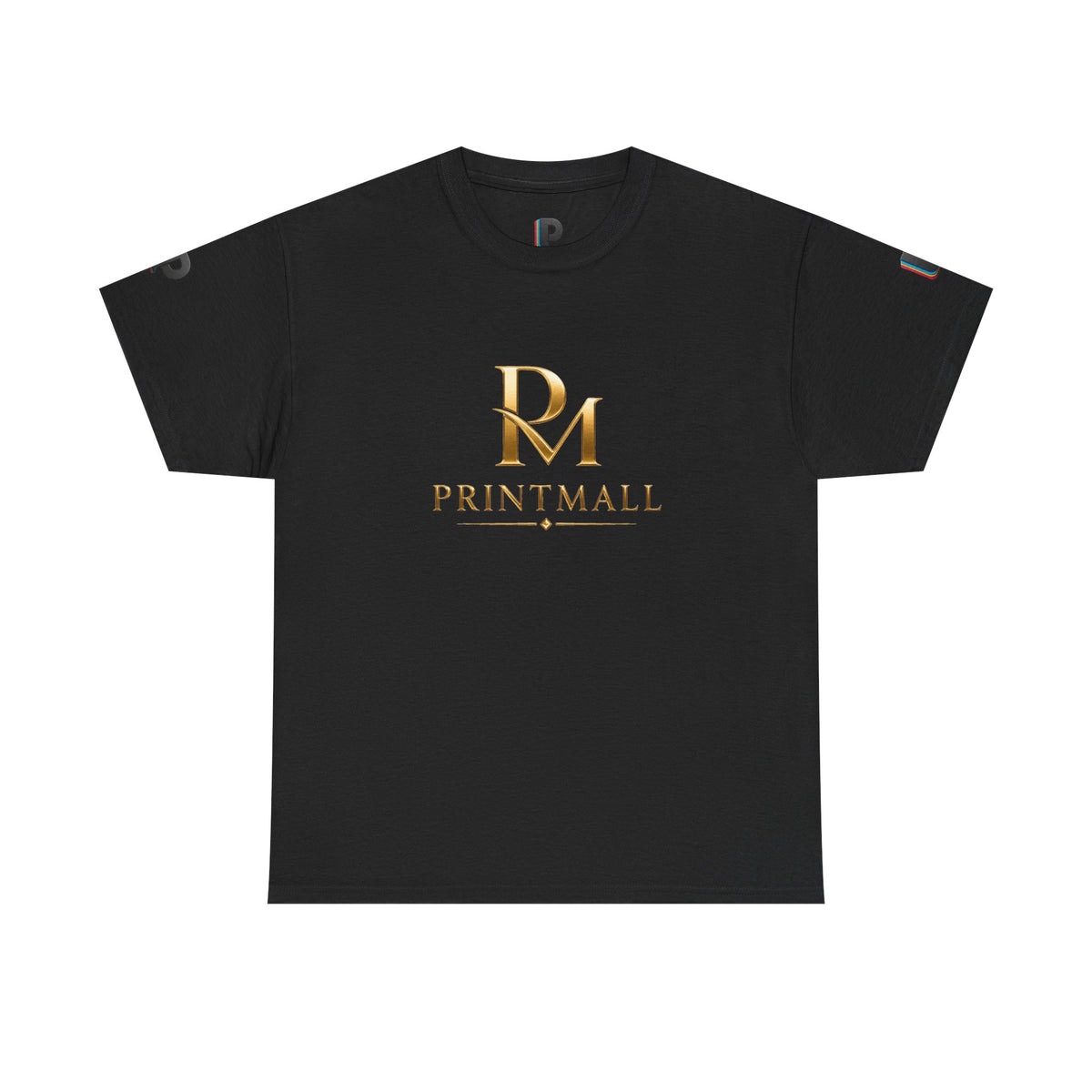 Gold PM Ligature PrintMall Cotton Tee