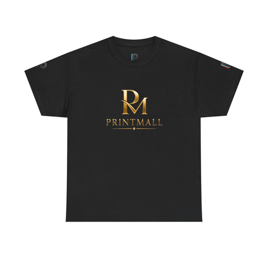 Gold PM Ligature PrintMall Cotton Tee