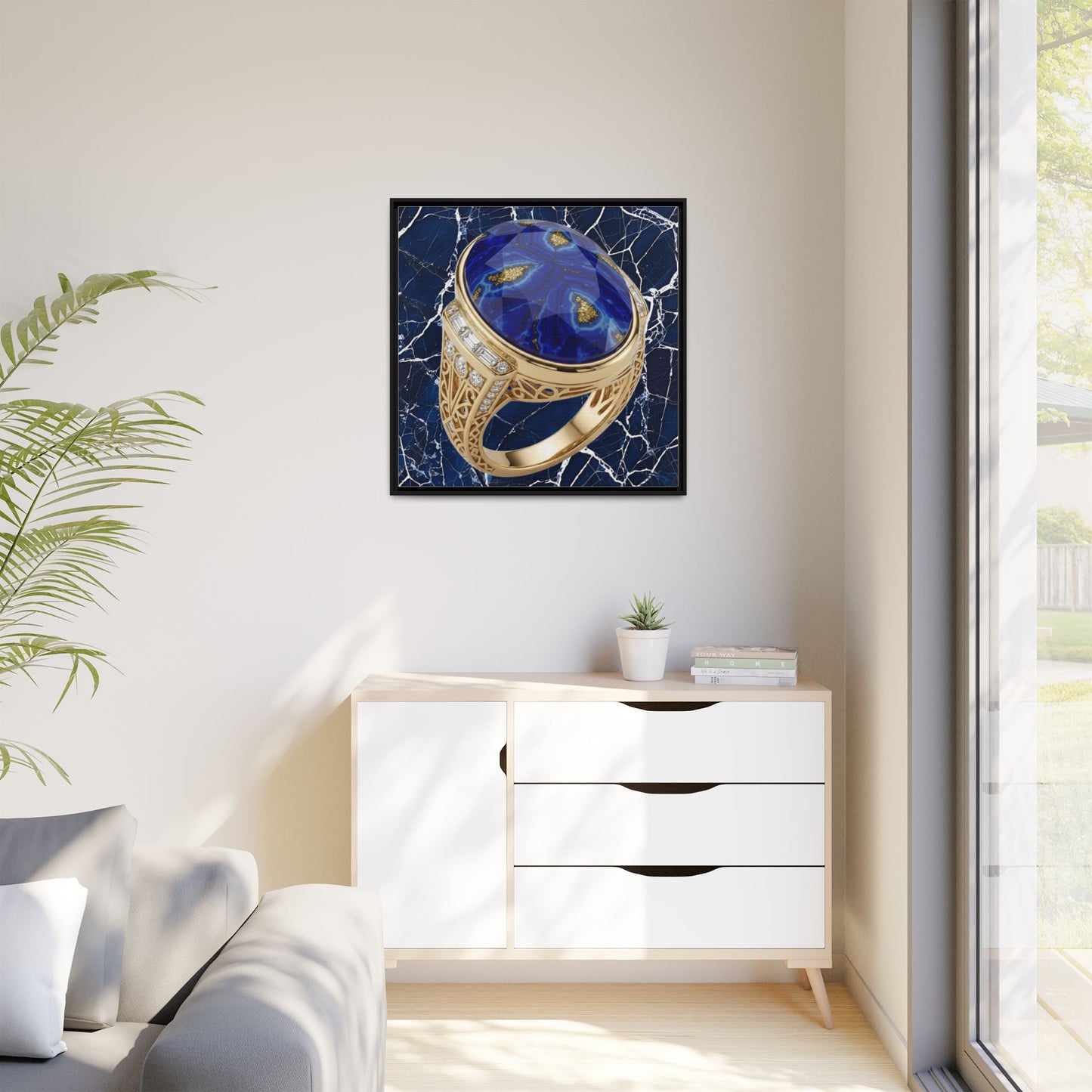 Lapis Lazuli Ceremonial Ring Canvas