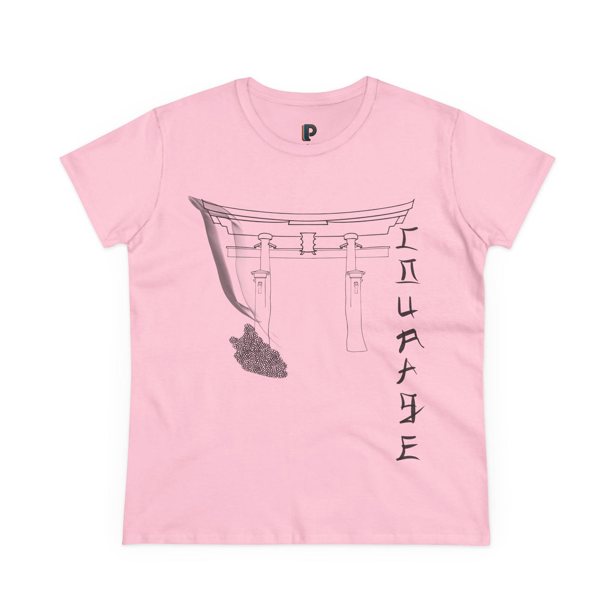 Minimal Torii Gate Ink Sketch Women’s Tee