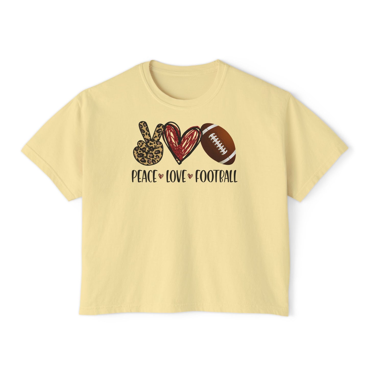 Football Heart Boxy Tee