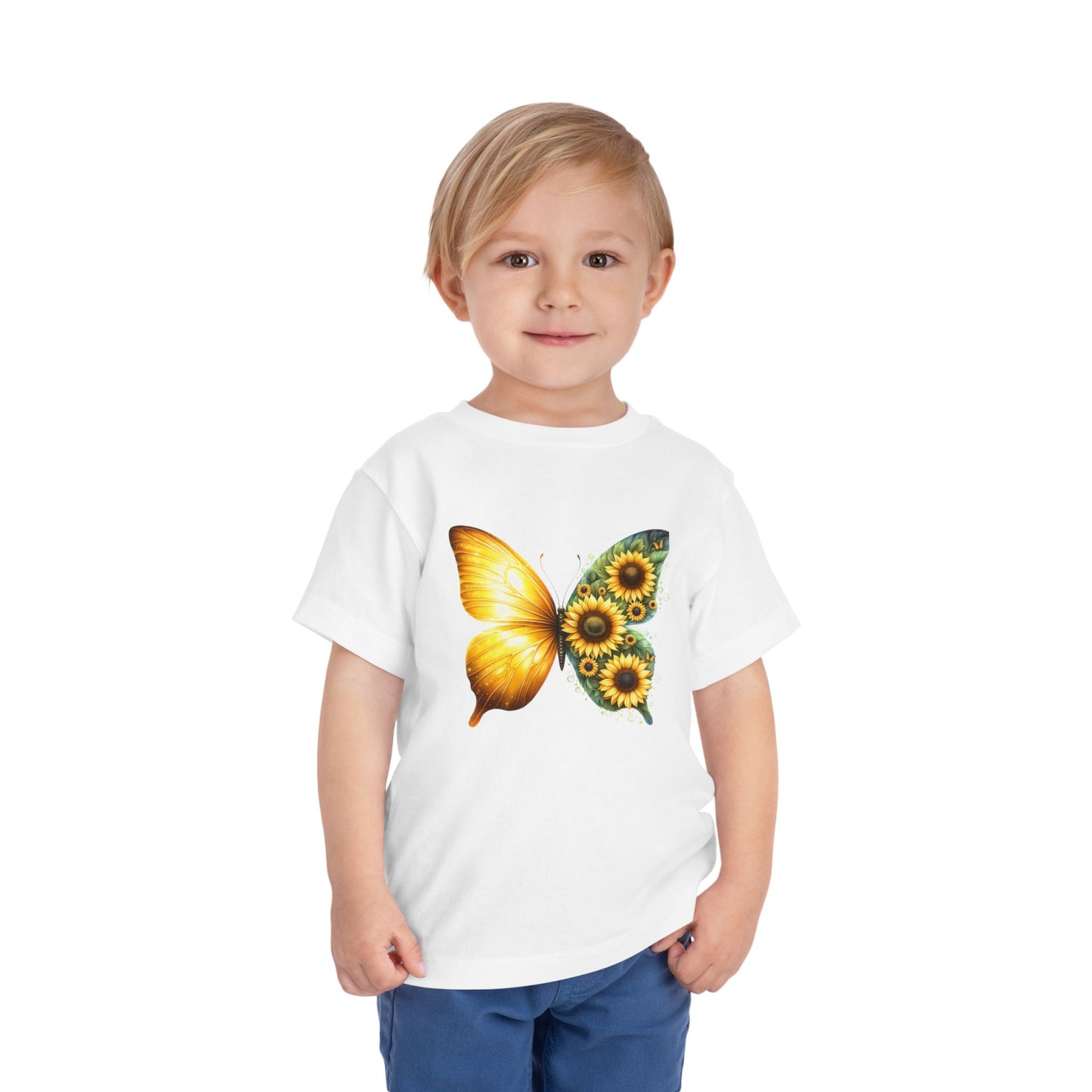 Butterfly Peacock Kids T-Shirt