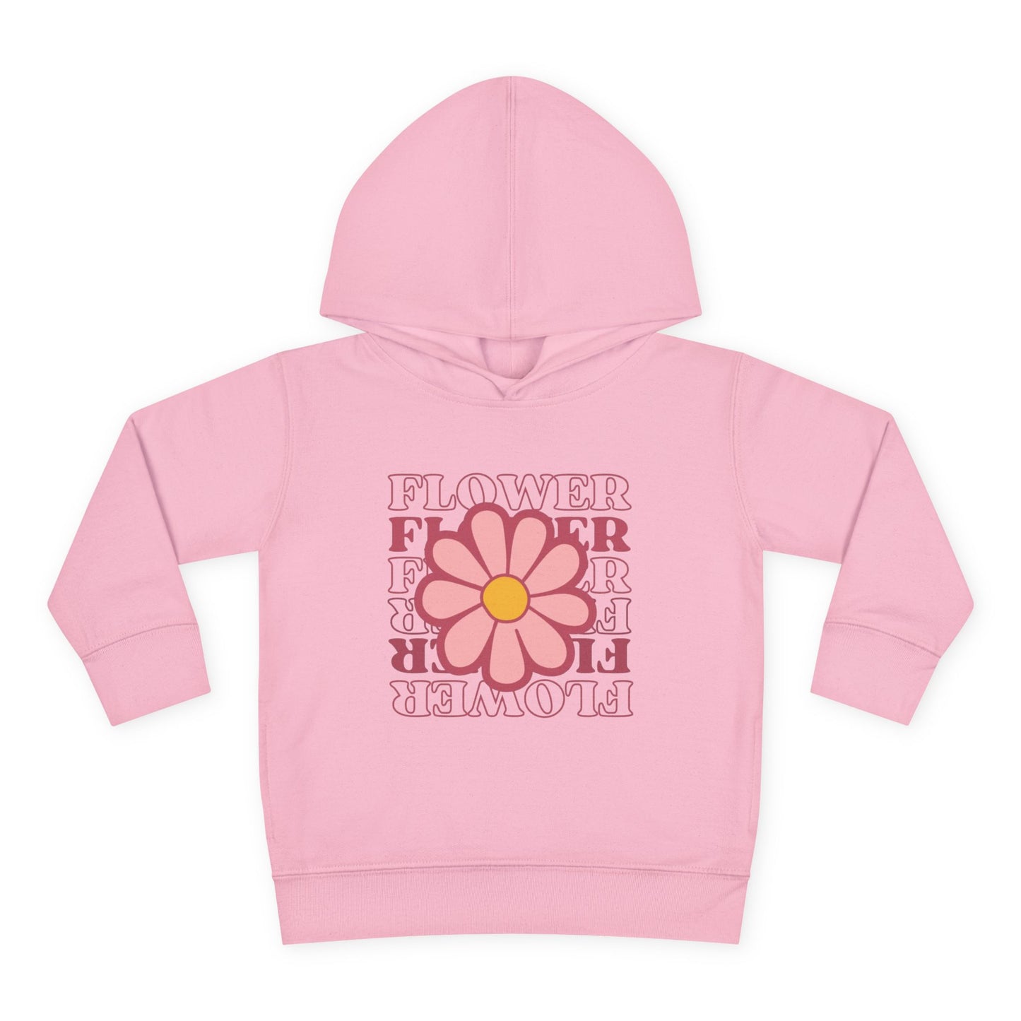 Retro Flower Typography Toddler Hoodie